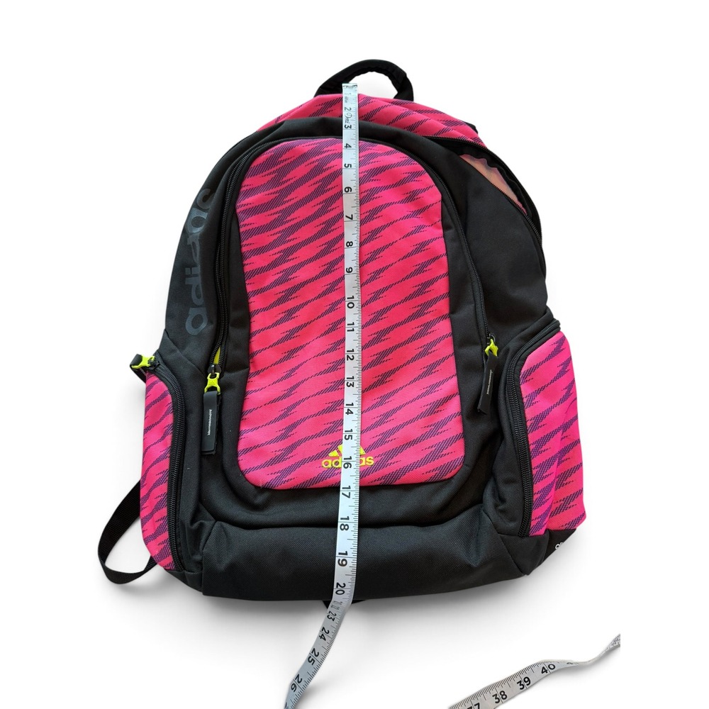 Adidas Ultraride Backpack Pink Black Zebra Laptop Bag Athletic School Travel - Picture 11 of 12